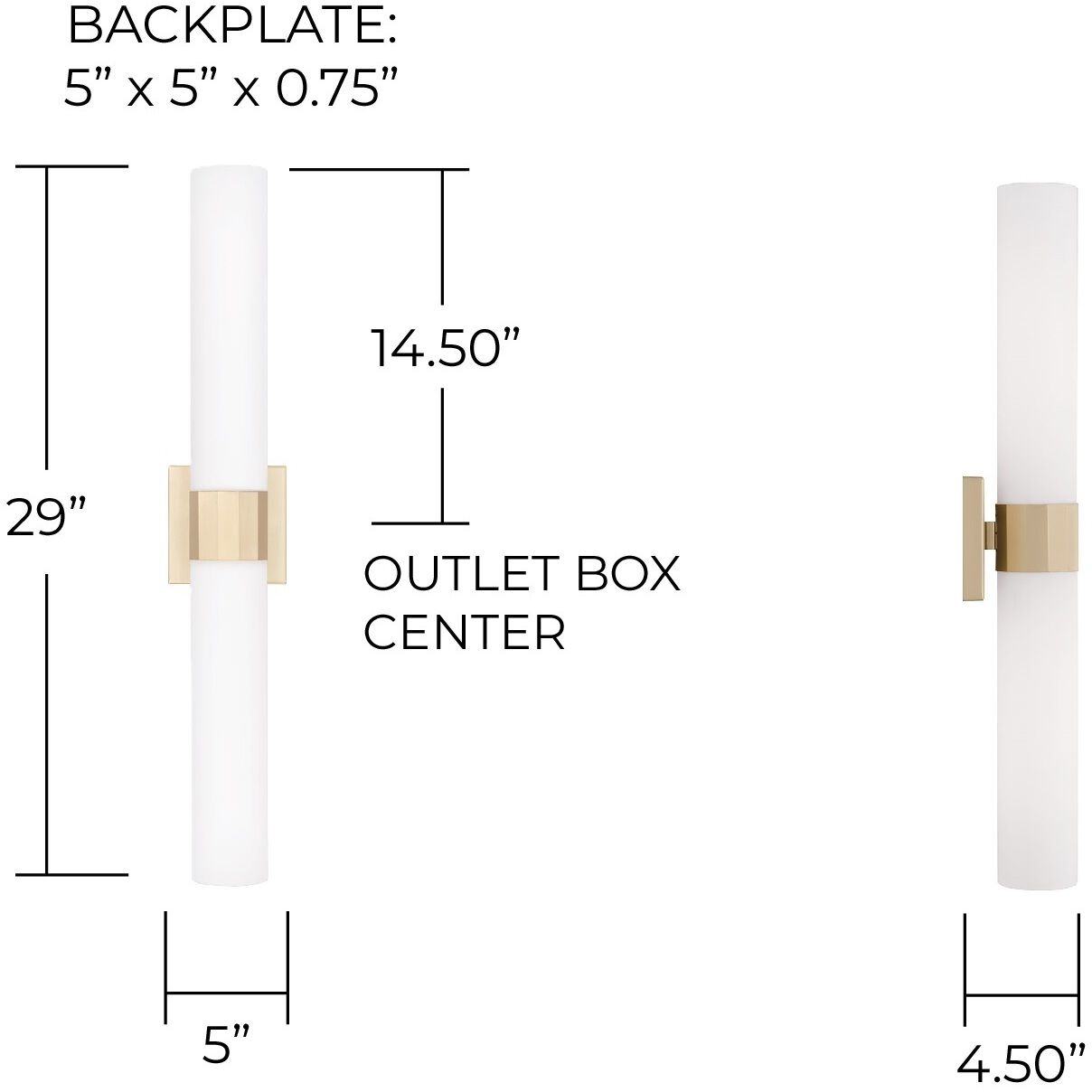 Sutton 2 Light 5 inch Soft Gold Sconce Wall Light