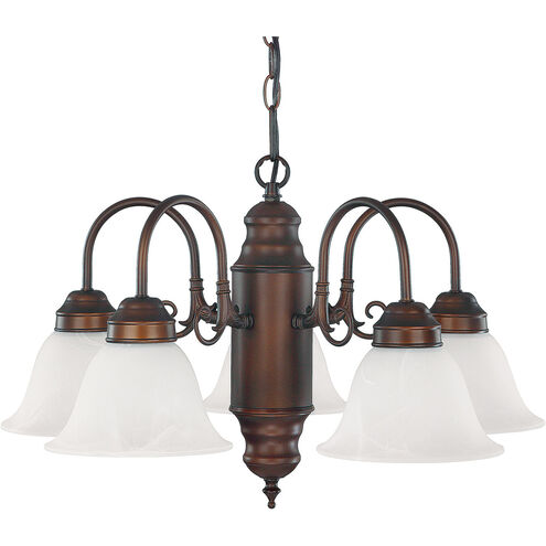 David 5 Light 21 inch Burnished Bronze Chandelier Ceiling Light