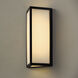 Irvin LED 15.25 inch Black Outdoor Wall Lantern