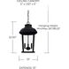 Dunbar 3 Light 13 inch Black Outdoor Hanging Lantern
