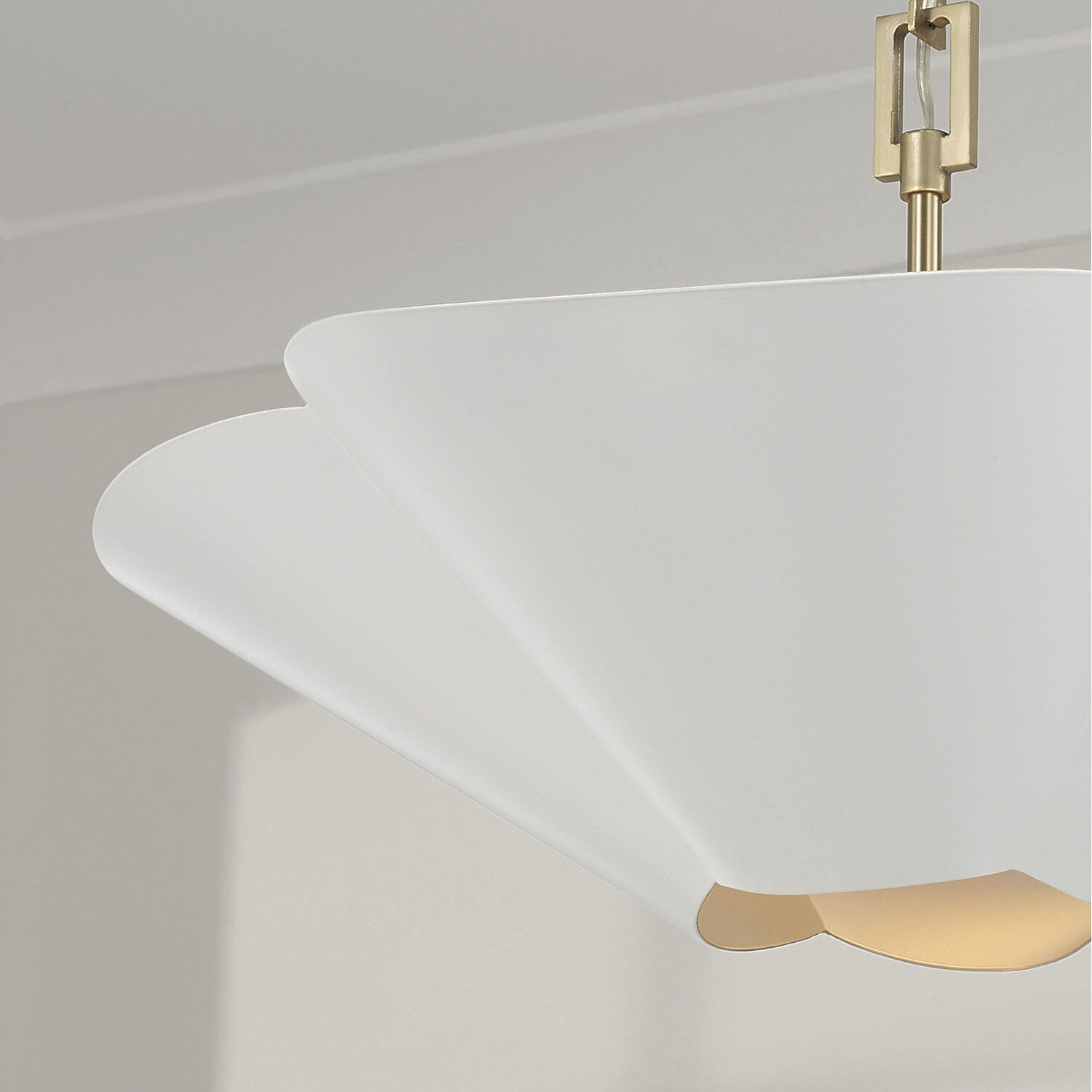 Maeve 4 Light 23.25 inch Matte Brass and White Pendant Ceiling Light
