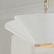 Maeve 4 Light 23.25 inch Matte Brass and White Pendant Ceiling Light
