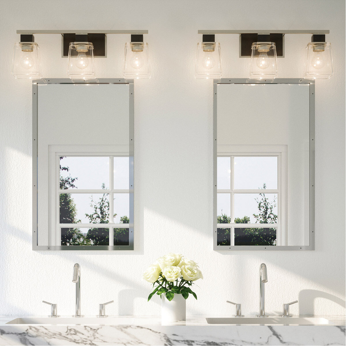 Tux 3 Light 23 inch Black Tie Vanity Light Wall Light