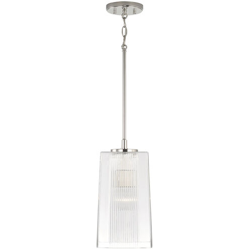 Lexi 1 Light 7 inch Polished Nickel Pendant Ceiling Light