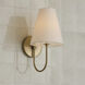 Julia 1 Light 7.5 inch Matte Brass Sconce Wall Light