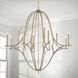 Claire 12 Light 48 inch Brushed Champagne Chandelier Ceiling Light