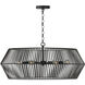 Kaiya 6 Light 31 inch Matte Black Chandelier Ceiling Light