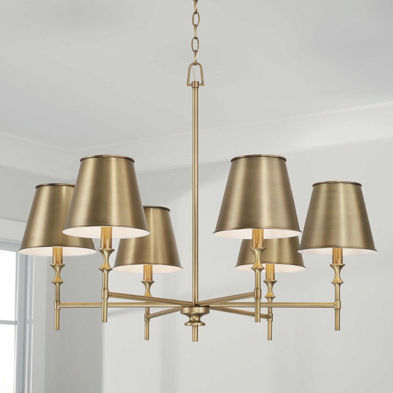 Aged brass chandelier hot sale