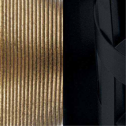 Amara 12 Light 54 inch Matte Black with Brass Chandelier Ceiling Light 