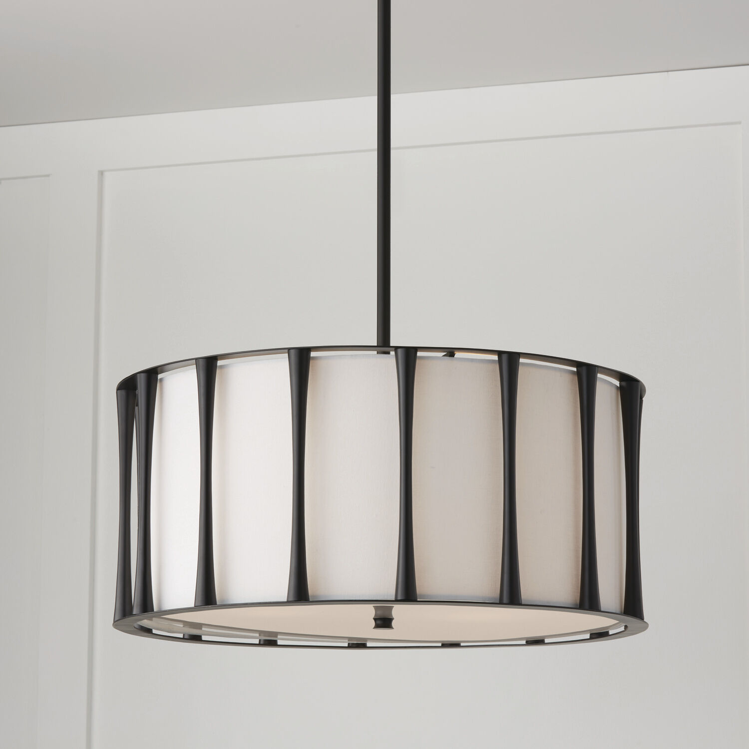 Bodie 4 Light 24.5 inch Matte Black Pendant Ceiling Light
