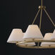Parson 6 Light 35 inch Matte Brass Chandelier Ceiling Light
