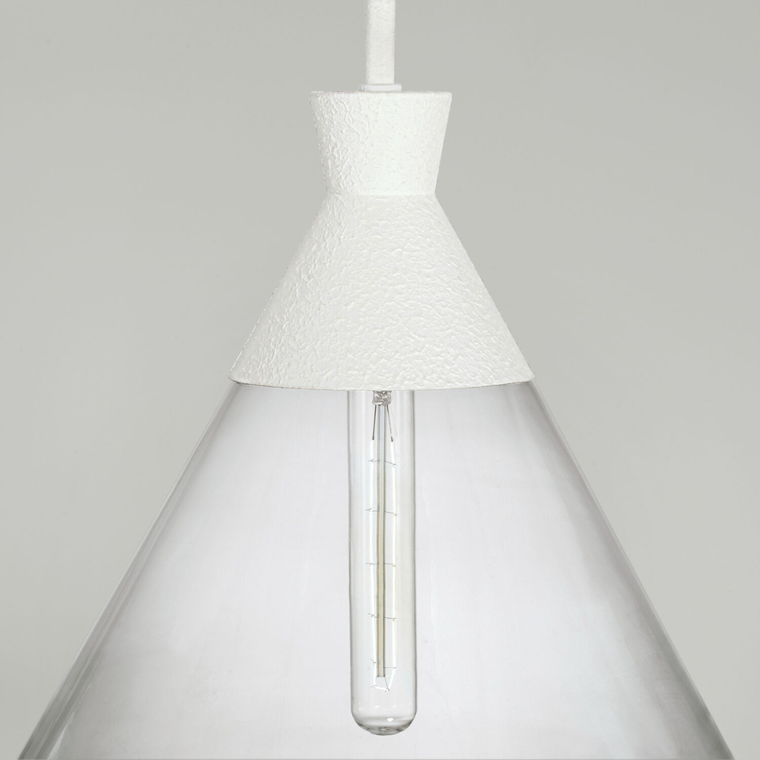 Paloma 1 Light 15 inch Textured White Pendant Ceiling Light