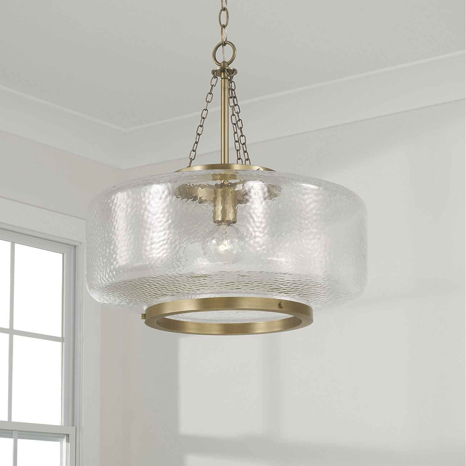 Landon 1 Light 19.75 inch Aged Brass Pendant Ceiling Light
