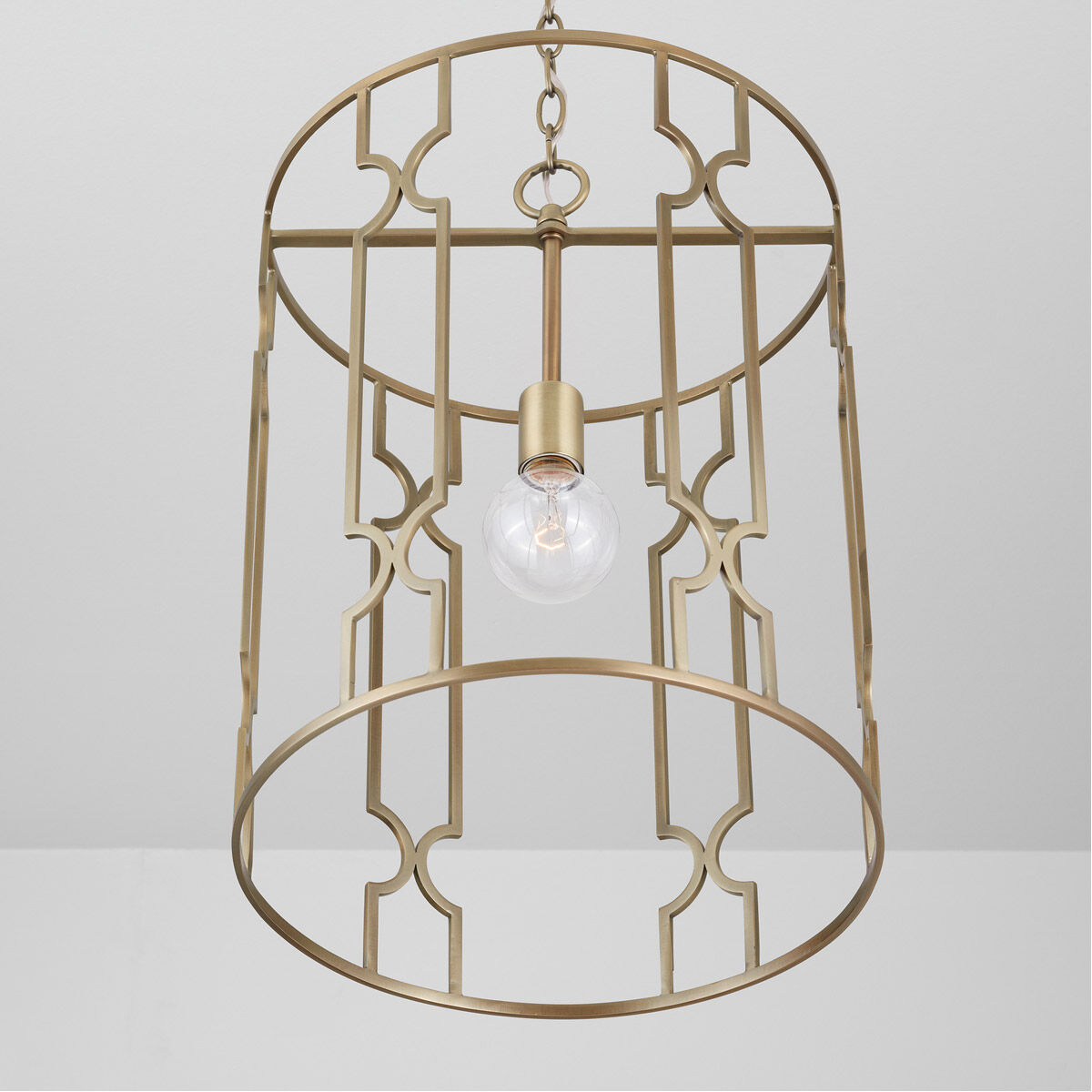 Jordyn 1 Light 14 inch Aged Brass Pendant Ceiling Light