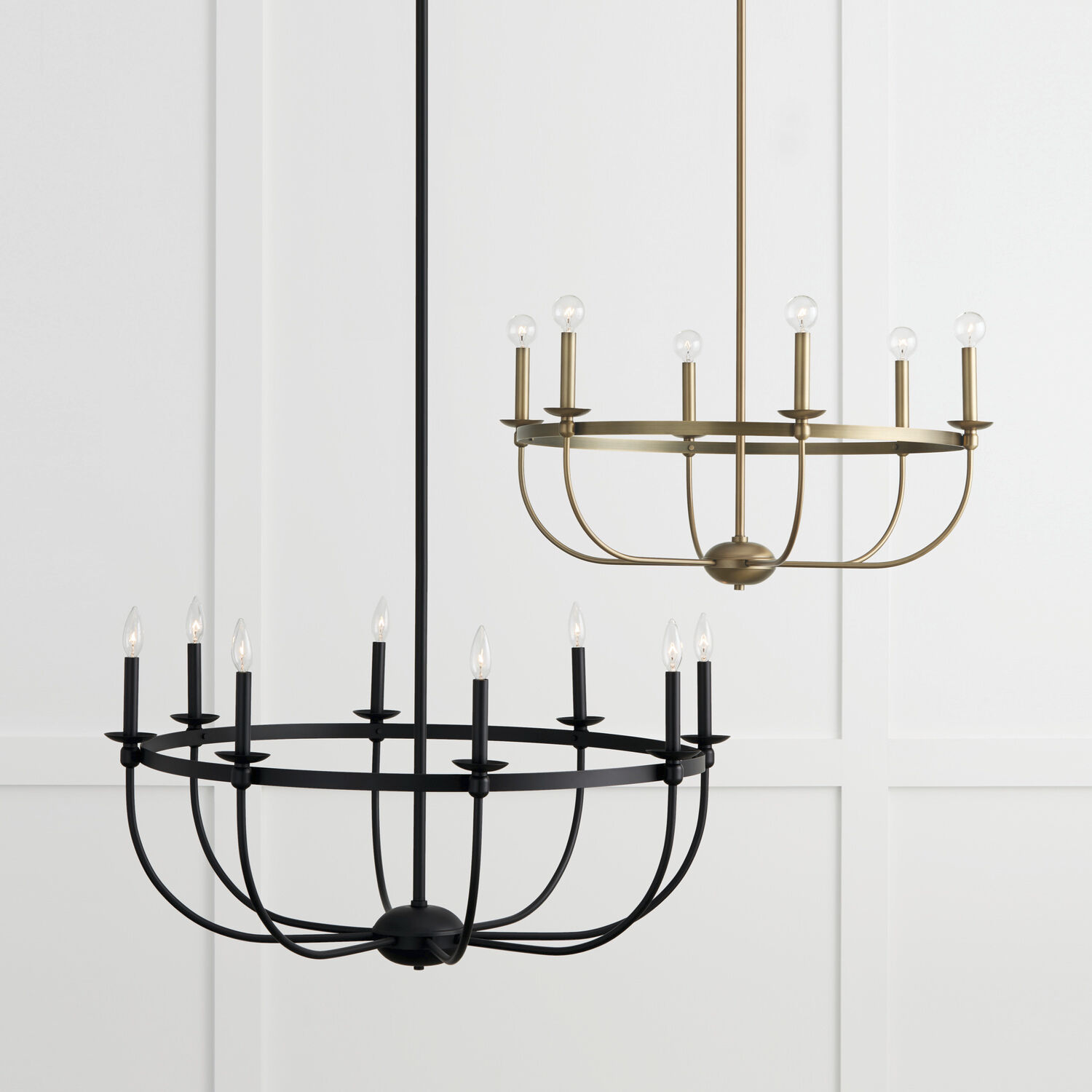 Rylann 6 Light 30 inch Aged Brass Chandelier Ceiling Light