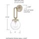 Beaufort 1 Light 7 inch Mystic Sand Sconce Wall Light