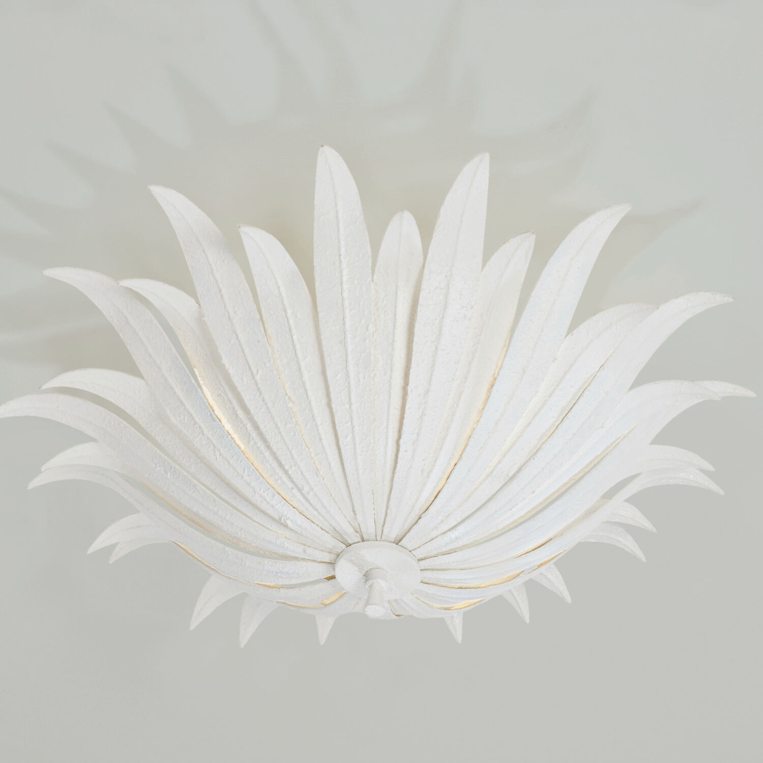 Eden 3 Light 18 inch Textured White Semi-Flush Mount Ceiling Light