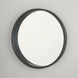Mirror 31 X 31 inch Carbon Grey and Iron Silk Wall Mirror