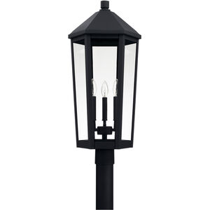 Ellsworth 3 Light 28 inch Black Outdoor Post Lantern