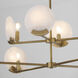 Oriya 8 Light 35 inch Aged Brass Chandelier Ceiling Light