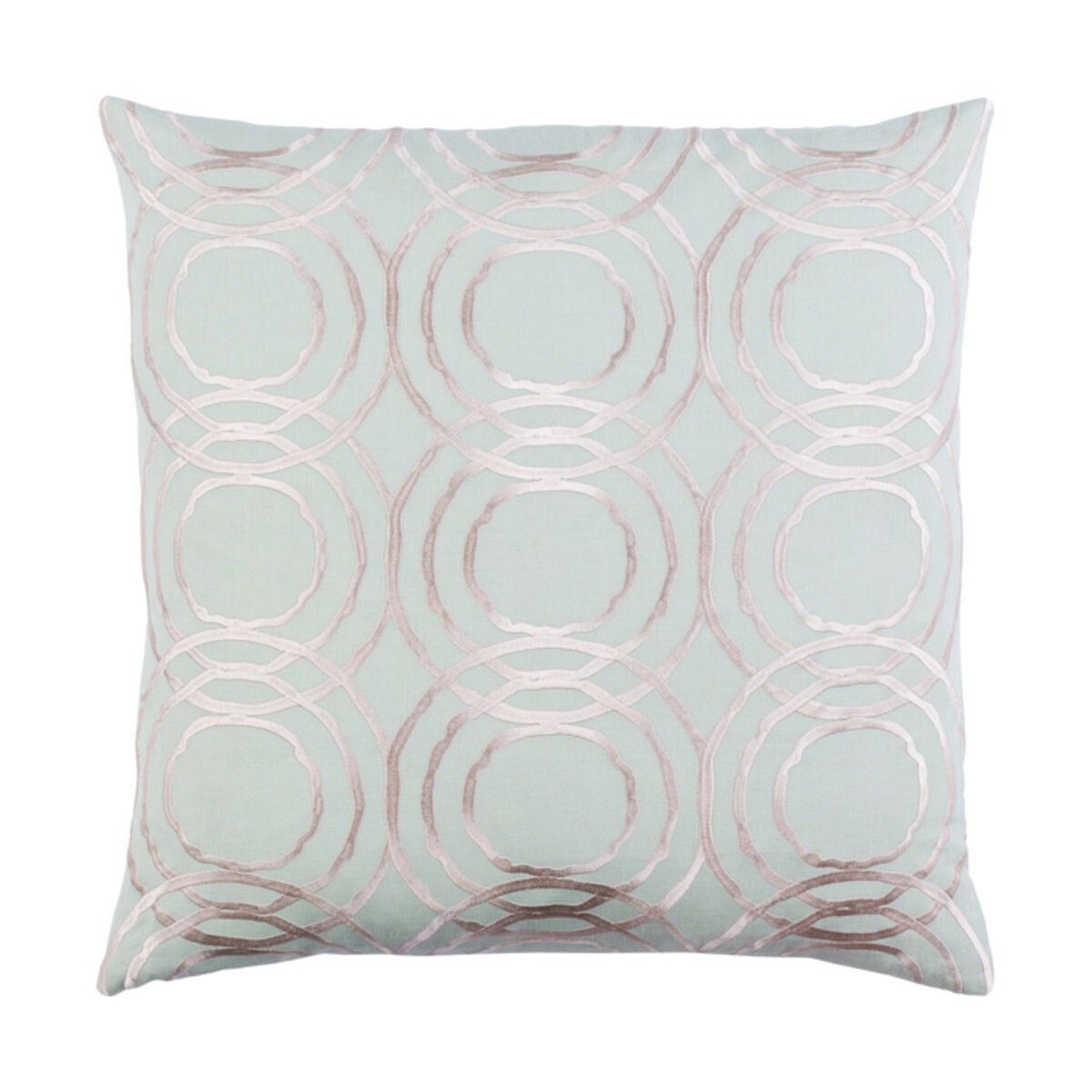 Ridgewood 18 X 18 inch Mint and Cream Pillow