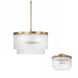 Vaughn 3 Light 16 inch Aged Brass Pendant Ceiling Light