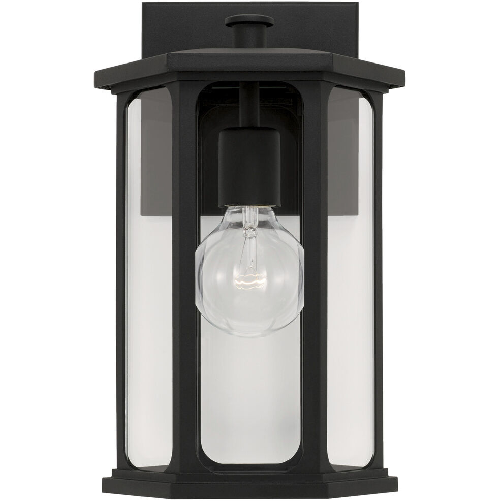Walton 1 Light 13 inch Black Outdoor Wall Lantern
