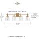 Jayne 4 Light 33.25 inch Aged Brass Vanity Light Wall Light