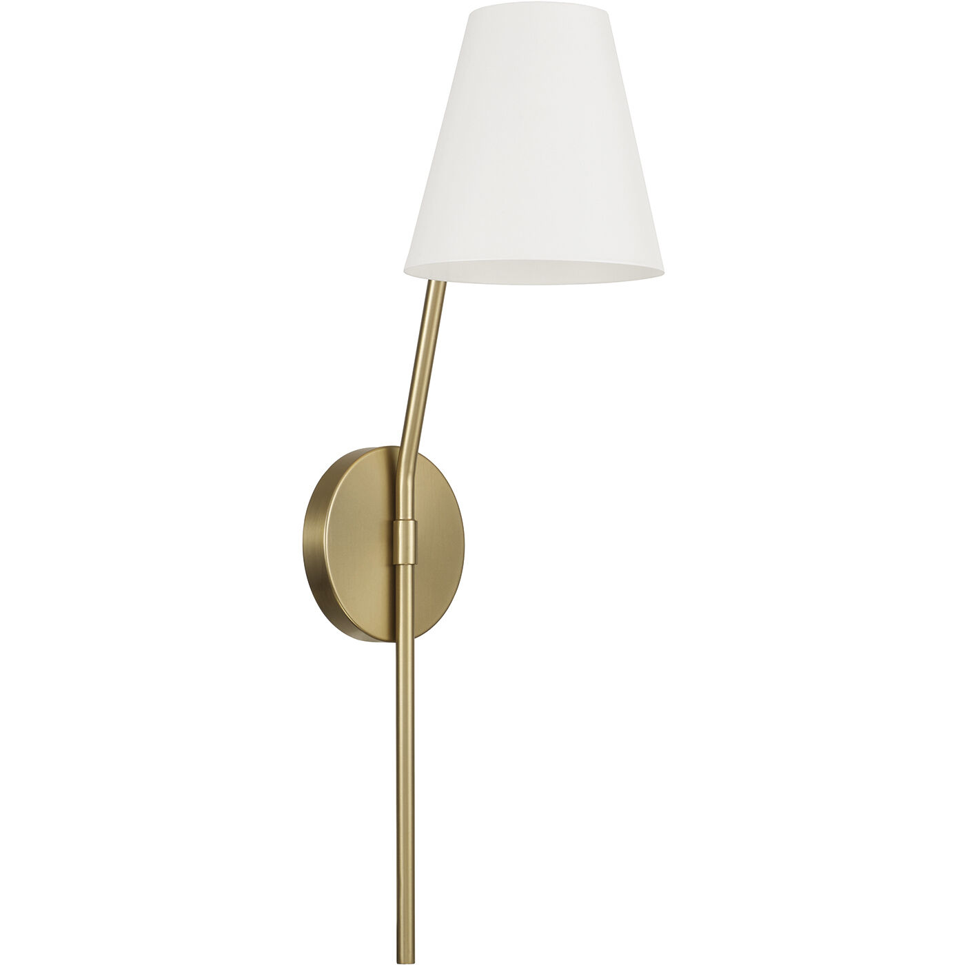 Cami 1 Light 6.25 inch Aged Brass and White Sconce Wall Light
