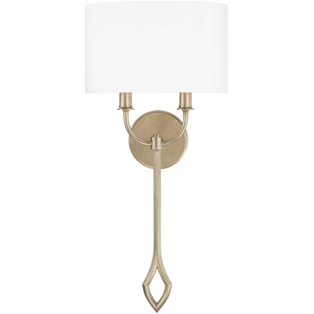 Claire 2 Light 11.25 inch Brushed Champagne Sconce Wall Light