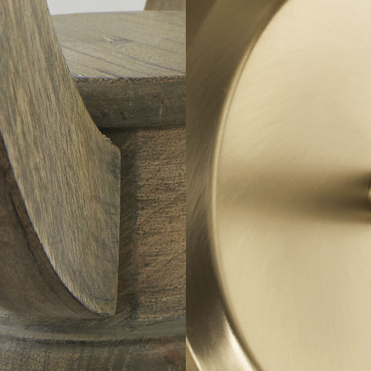 Maren 4 Light 20 inch Nordic Wood and Matte Brass Pendant Ceiling Light