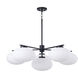Soren 6 Light 37 inch Matte Black Chandelier Ceiling Light