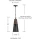 Coker 1 Light 7.75 inch Barn House Pendant Ceiling Light