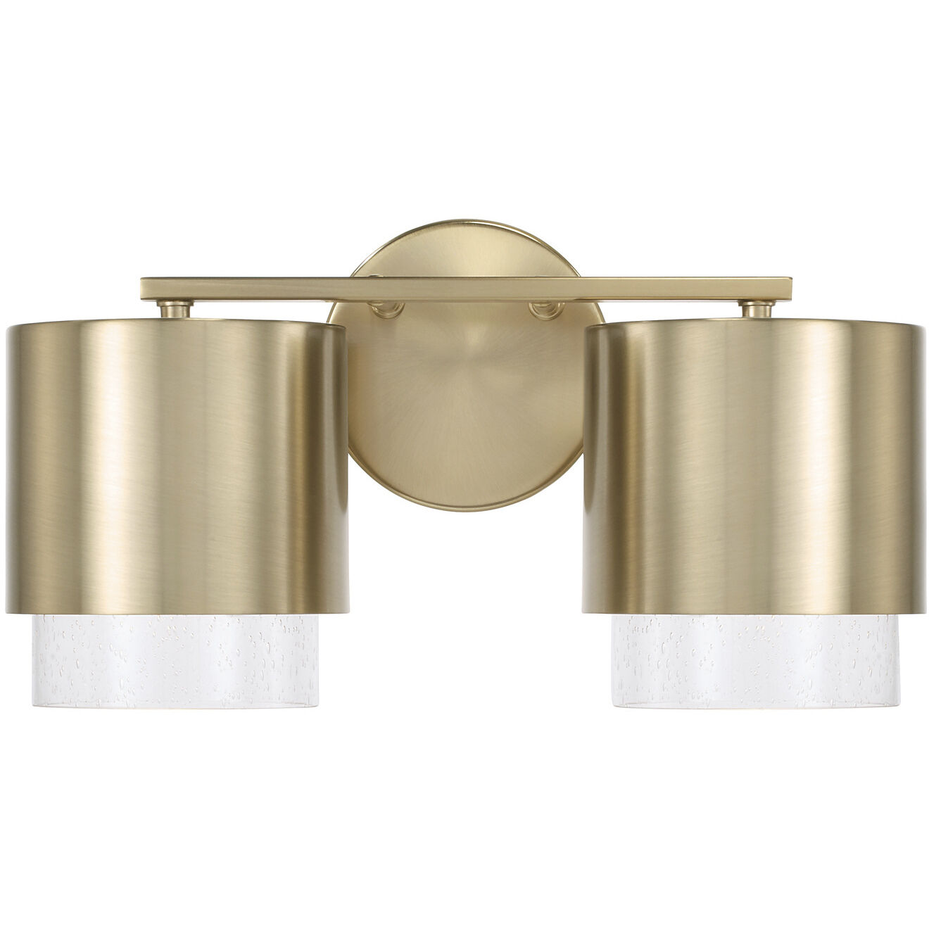 Weller 2 Light 15 inch Matte Brass Vanity Light Wall Light