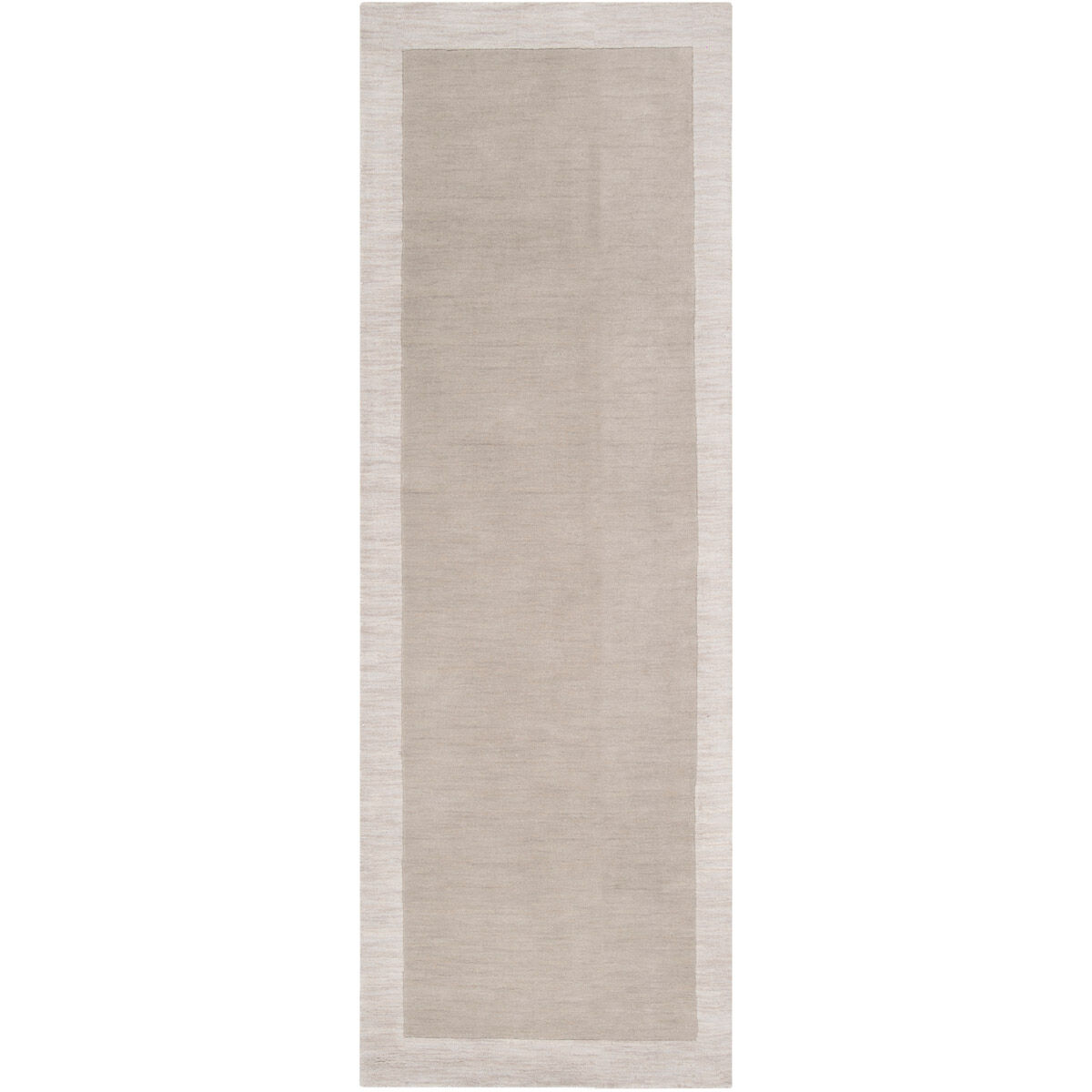 Madison Square 96 X 30 inch Light Gray/Ivory Rugs, Wool