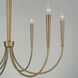 Holden 6 Light 33 inch Aged Brass Chandelier Ceiling Light