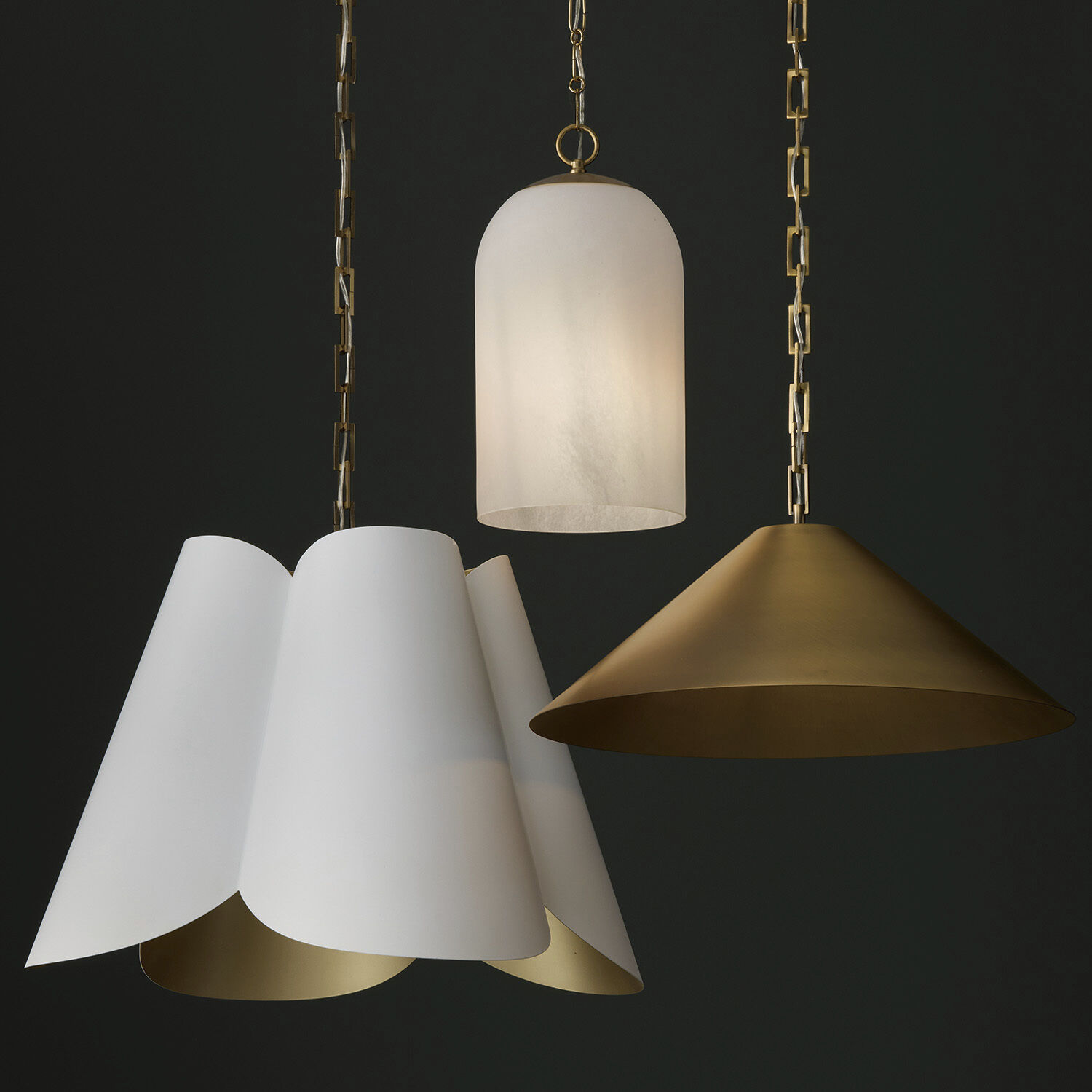 Avery 1 Light 22 inch Aged Brass Pendant Ceiling Light