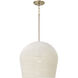 Natalia 1 Light 16.75 inch Aged Brass Pendant Ceiling Light