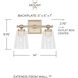 Breigh 2 Light 14 inch Brushed Champagne Vanity Light Wall Light