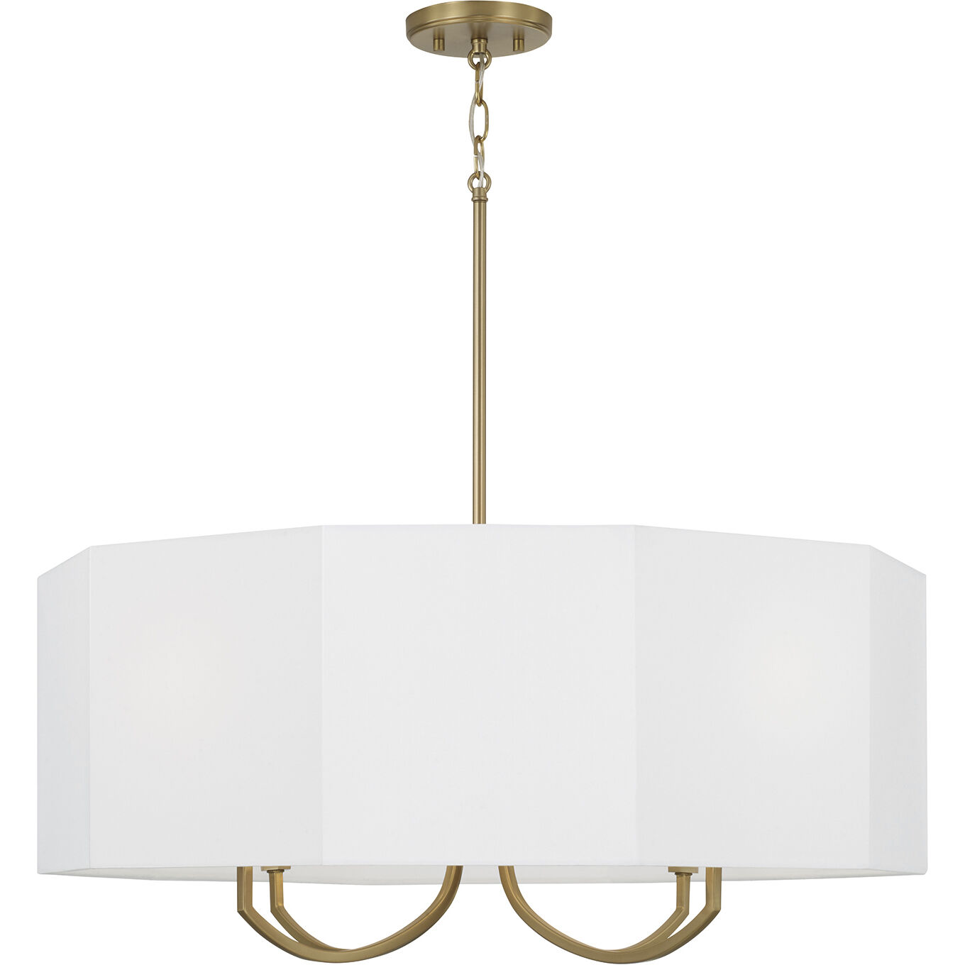Adrian 4 Light 29.5 inch Aged Brass Chandelier Ceiling Light
