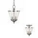 Stanton 2 Light 7.75 inch Brushed Nickel Foyer Ceiling Light, Convertible Dual Mount