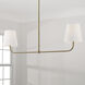 Brody 2 Light 50 inch Aged Brass Island Light Ceiling Light