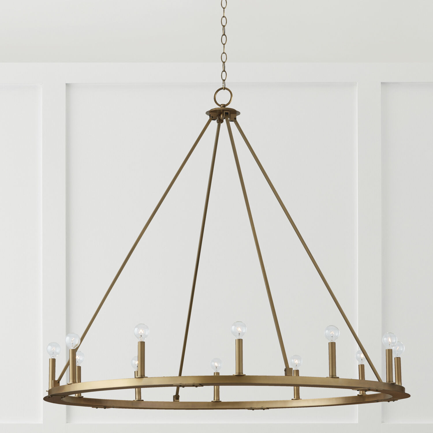 Pearson 12 Light 48.25 inch Aged Brass Chandelier Ceiling Light