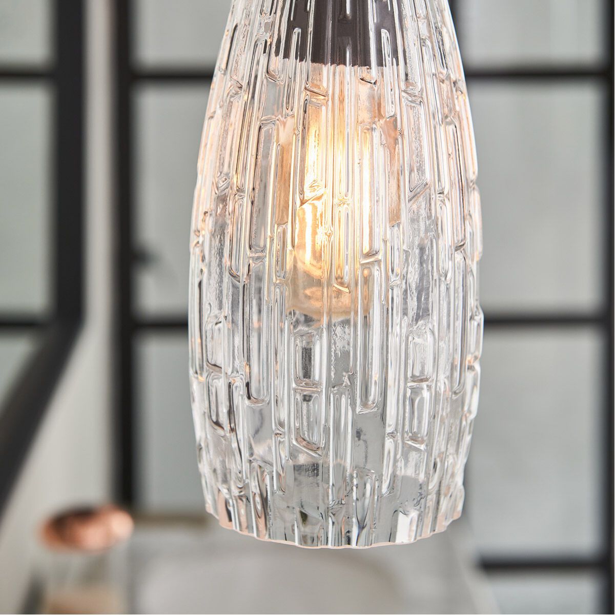 Casper 1 Light 5.25 inch Black Iron Pendant Ceiling Light