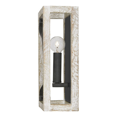 Remi 1 Light 8 inch Brushed White Wash and Nordic Iron ADA Sconce Wall Light