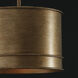 Nole 1 Light 14 inch Mystic Luster Pendant Ceiling Light, Convertible Dual Mount