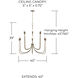 Marley 12 Light 40 inch Mystic Bronze Chandelier Ceiling Light
