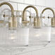 Nyla 3 Light 24 inch Aged Brass Vanity Light Wall Light