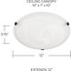 Alan 2 Light 12 inch Multiple Finishes Flush Mount Ceiling Light in White Faux Alabaster