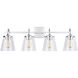 Jayne 4 Light 33.25 inch Chrome Vanity Light Wall Light